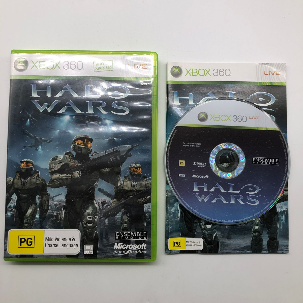 Halo Wars Xbox 360 Game + Manual PAL 25AU4