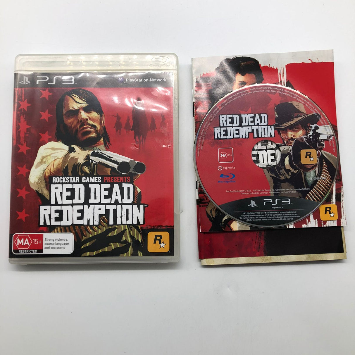 Red Dead Redemption PS3 Playstation 3 Game + Manual 25AU4