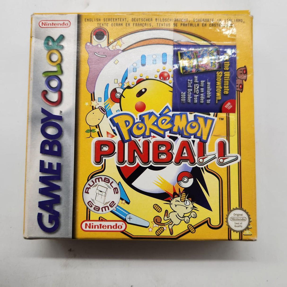 Pokemon Pinball Gameboy Color/Colour Game Boxed 01S4