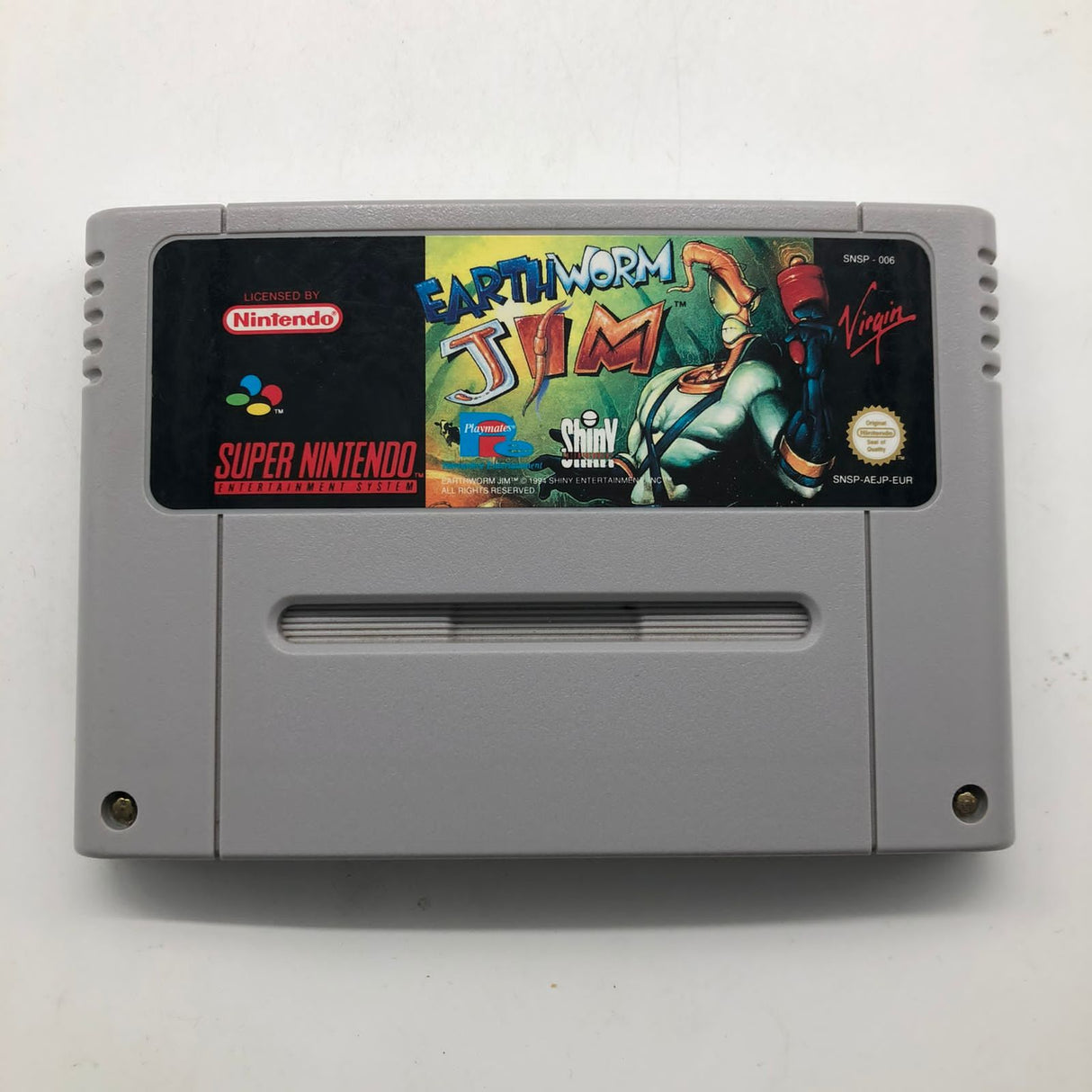 Earth Worm Jim Super Nintendo SNES Cartridge PAL