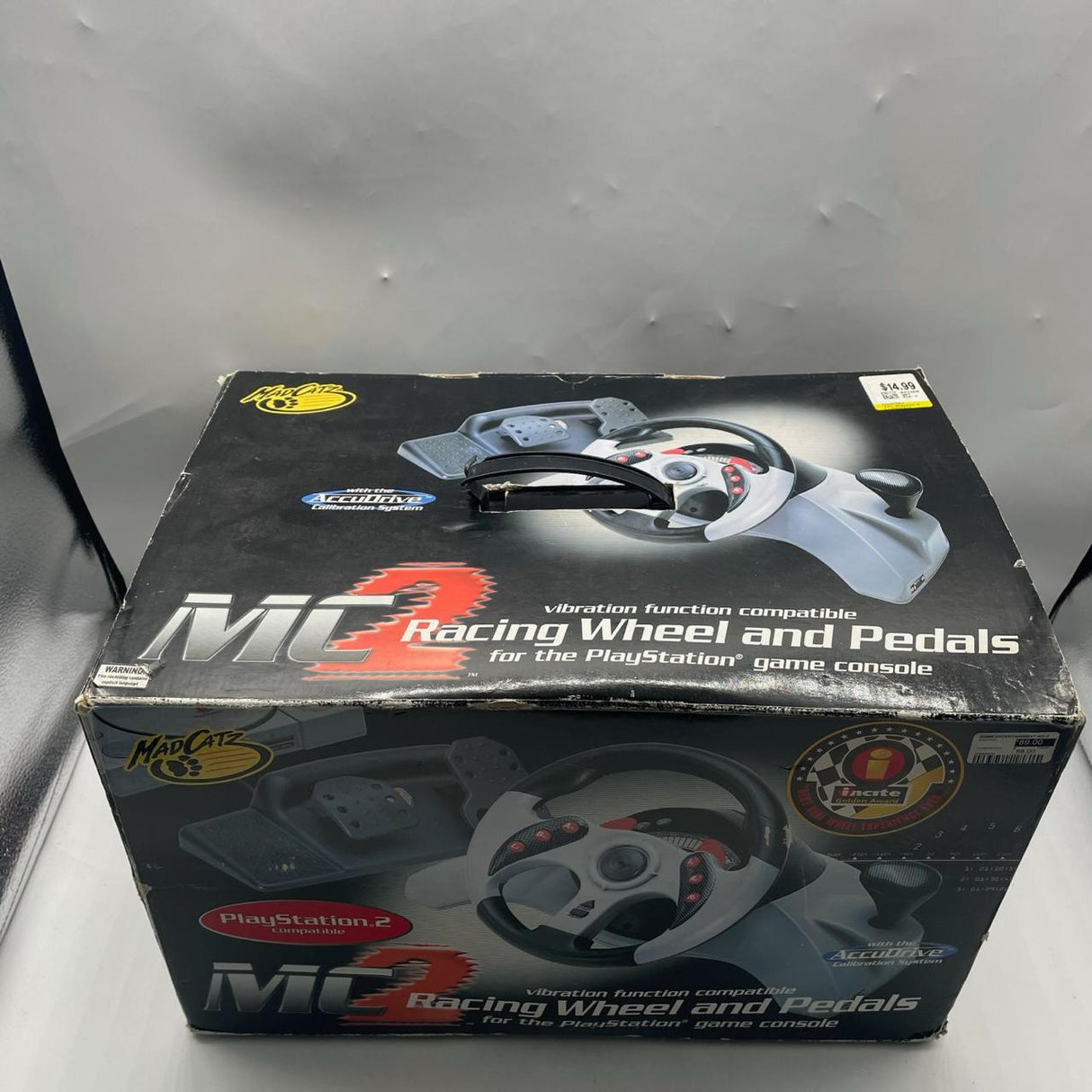 Mad Catz MC2 Racing Wheel & Pedals Playstation 2 PS2 PAL