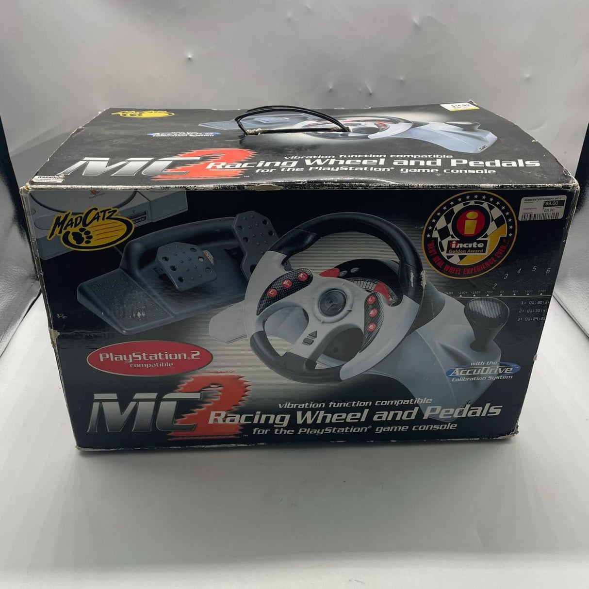 Mad Catz MC2 Racing Wheel & Pedals Playstation 2 PS2 PAL