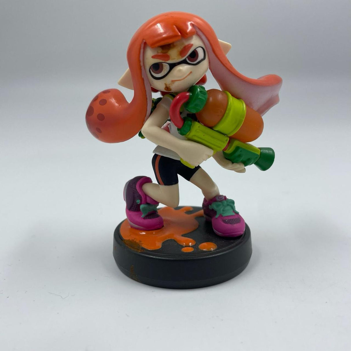 Orange Inkling Girl Splatoon Amiibo Figure