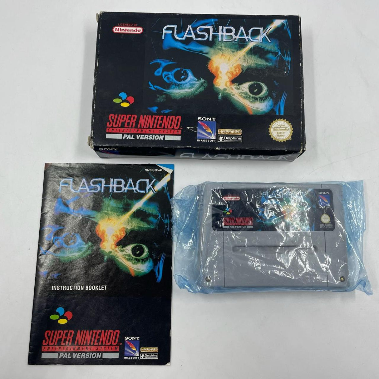 FlashBack Super Nintendo Entertainment System SNES Game PAL Boxed