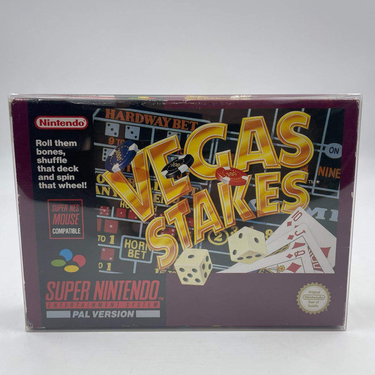 Vegas Stakes Super Nintendo Entertainment System SNES Game PAL Boxed