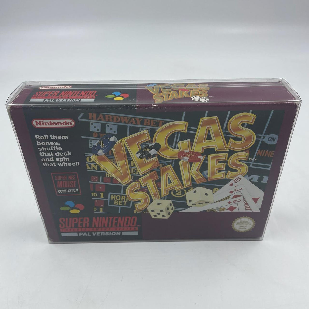 Vegas Stakes Super Nintendo Entertainment System SNES Game PAL Boxed