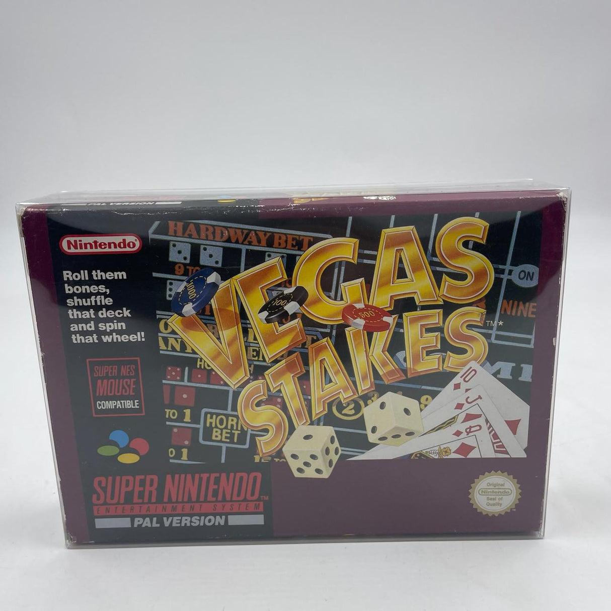 Vegas Stakes Super Nintendo Entertainment System SNES Game PAL Boxed