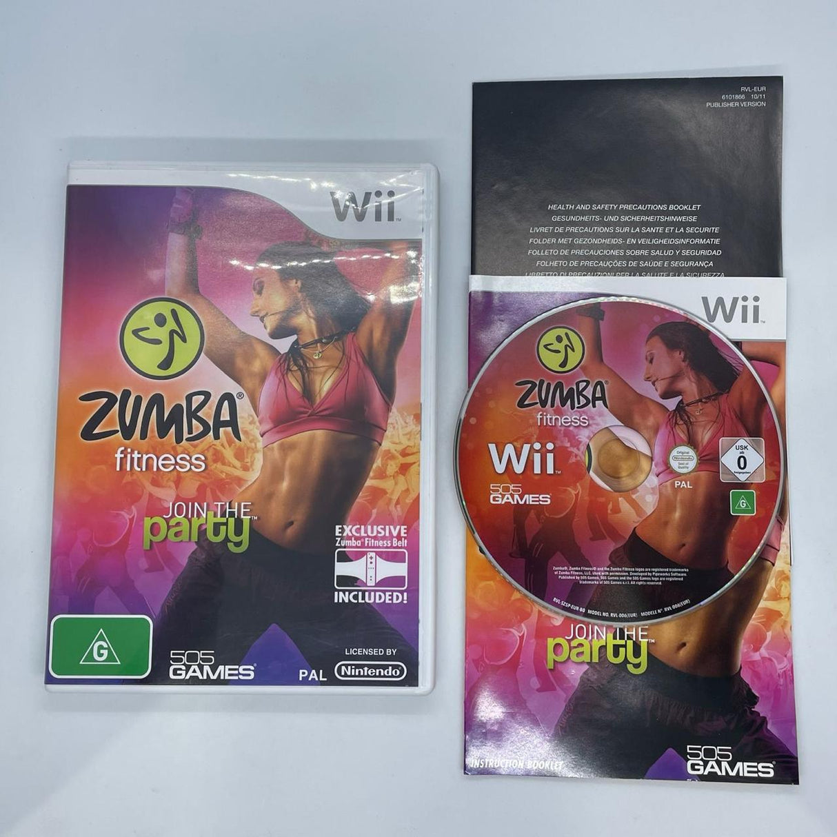 Zumba Fitness Nintendo Wii Game + Manual PAL