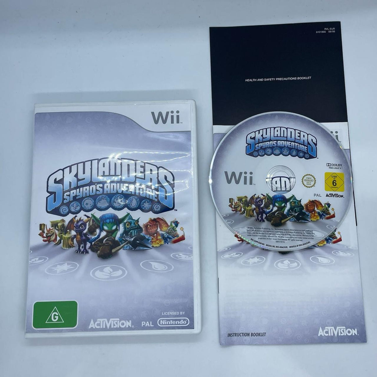 Skylanders Spyros Adventure Nintendo Wii Game + Manual PAL