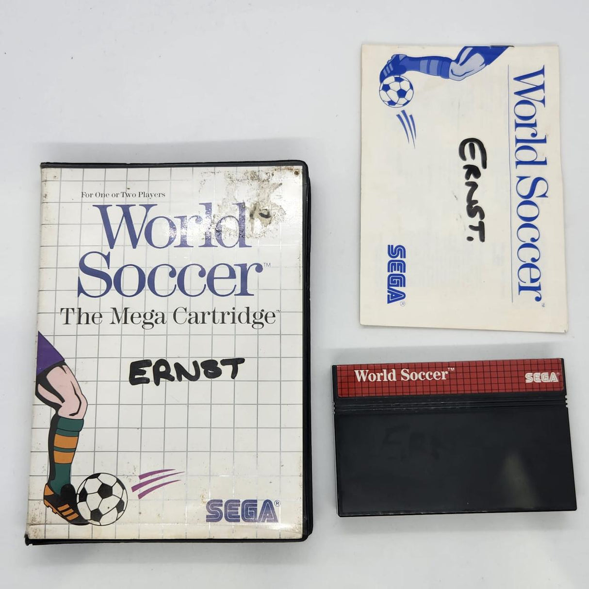 World Soccer Sega Master System Game PAL