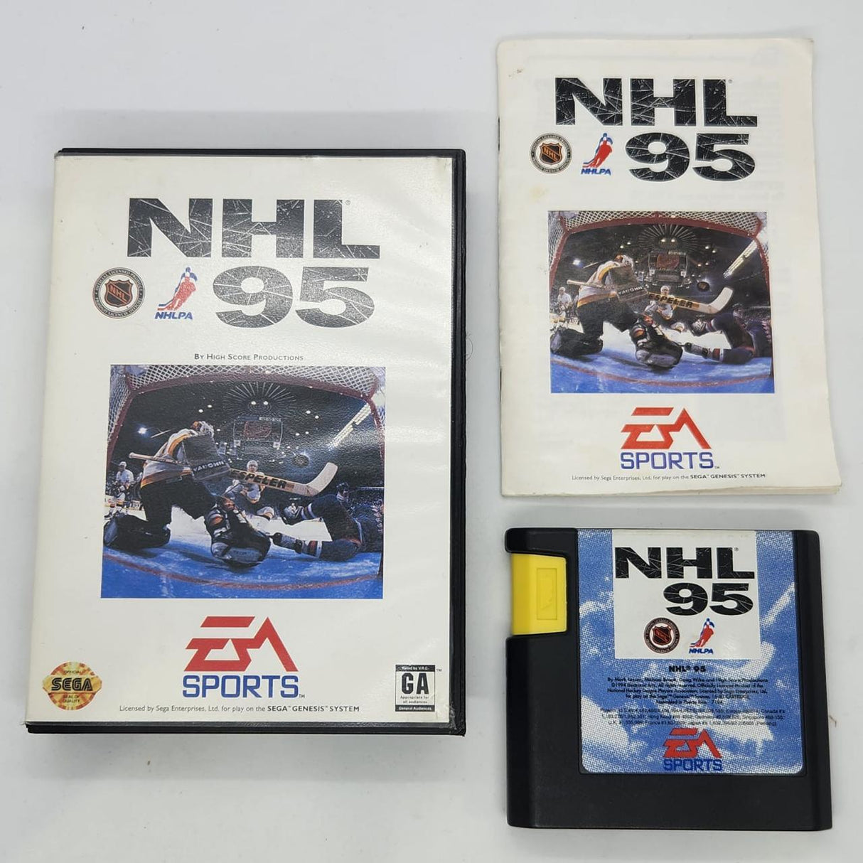 NHL 95 Sega Mega Drive Game + Manual  PAL