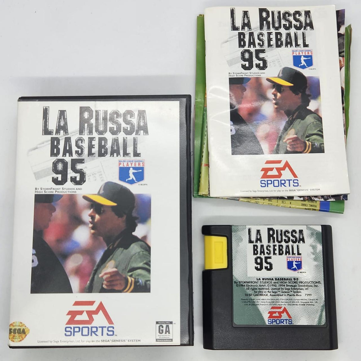 EA Sports La Russa Baseball 95 Sega Mega Drive Game + Manual PAL