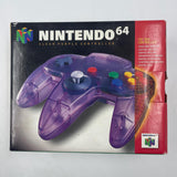 Nintendo 64 N64 Clear Purple Controller Boxed PAL