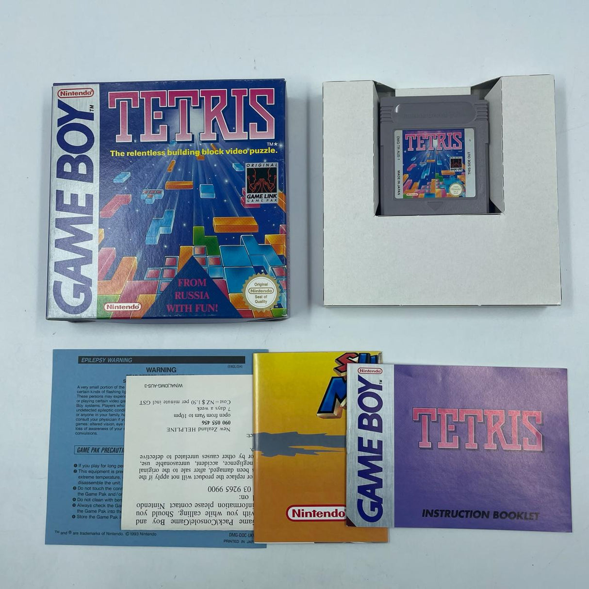 Tetris Nintendo Gameboy Original Game + Manual Boxed