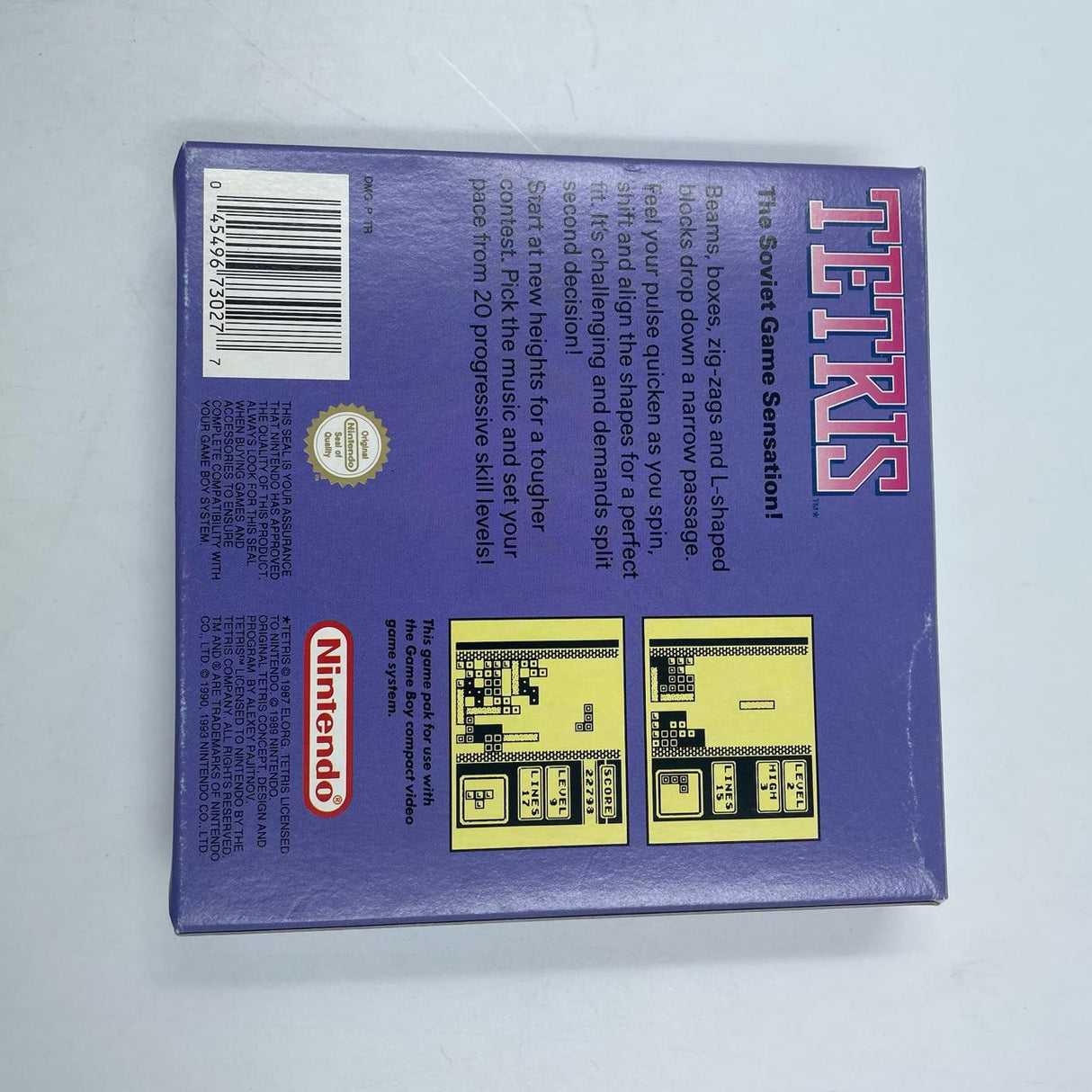 Tetris Nintendo Gameboy Original Game + Manual Boxed