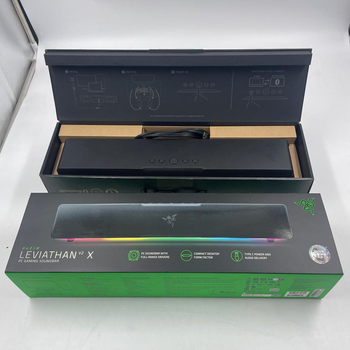 Razer Leviathan V2 X PC Sound Bar Boxed Gaming