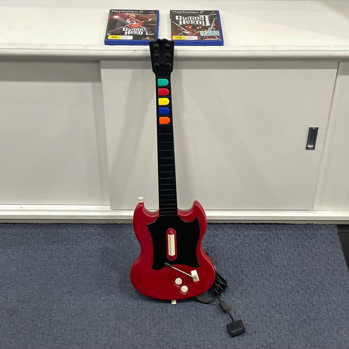 Guitar Hero Bundle Wired 1 & 2 Playstation 2 PS2 Controlle