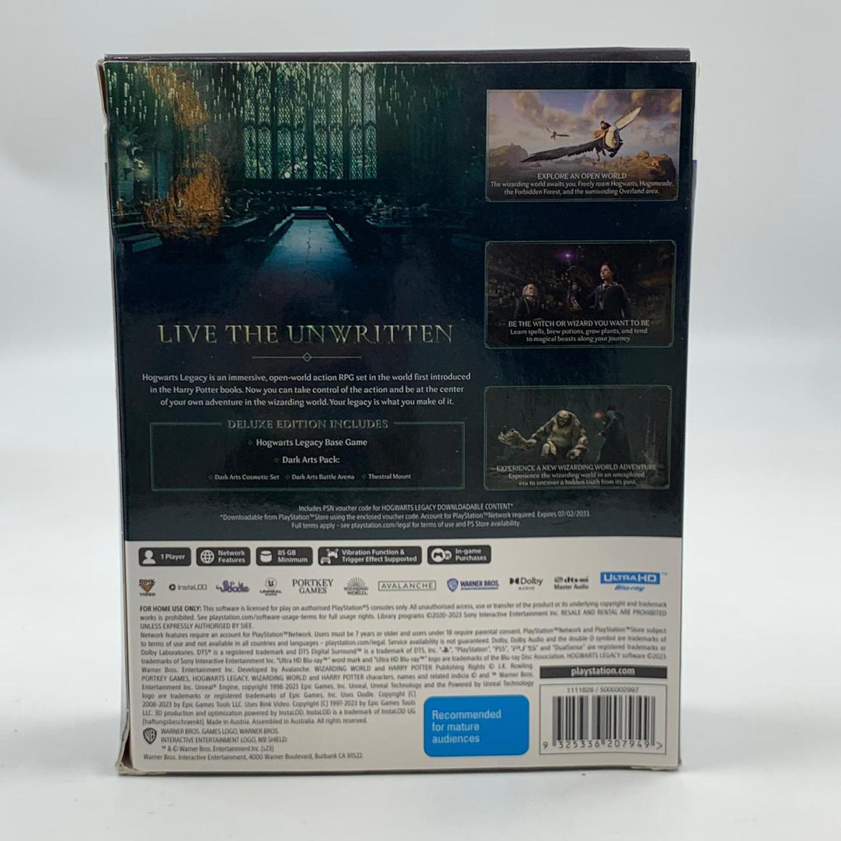 Hogwarts Legancy Playstation 5 PS5 Game Deluex Edition Boxed