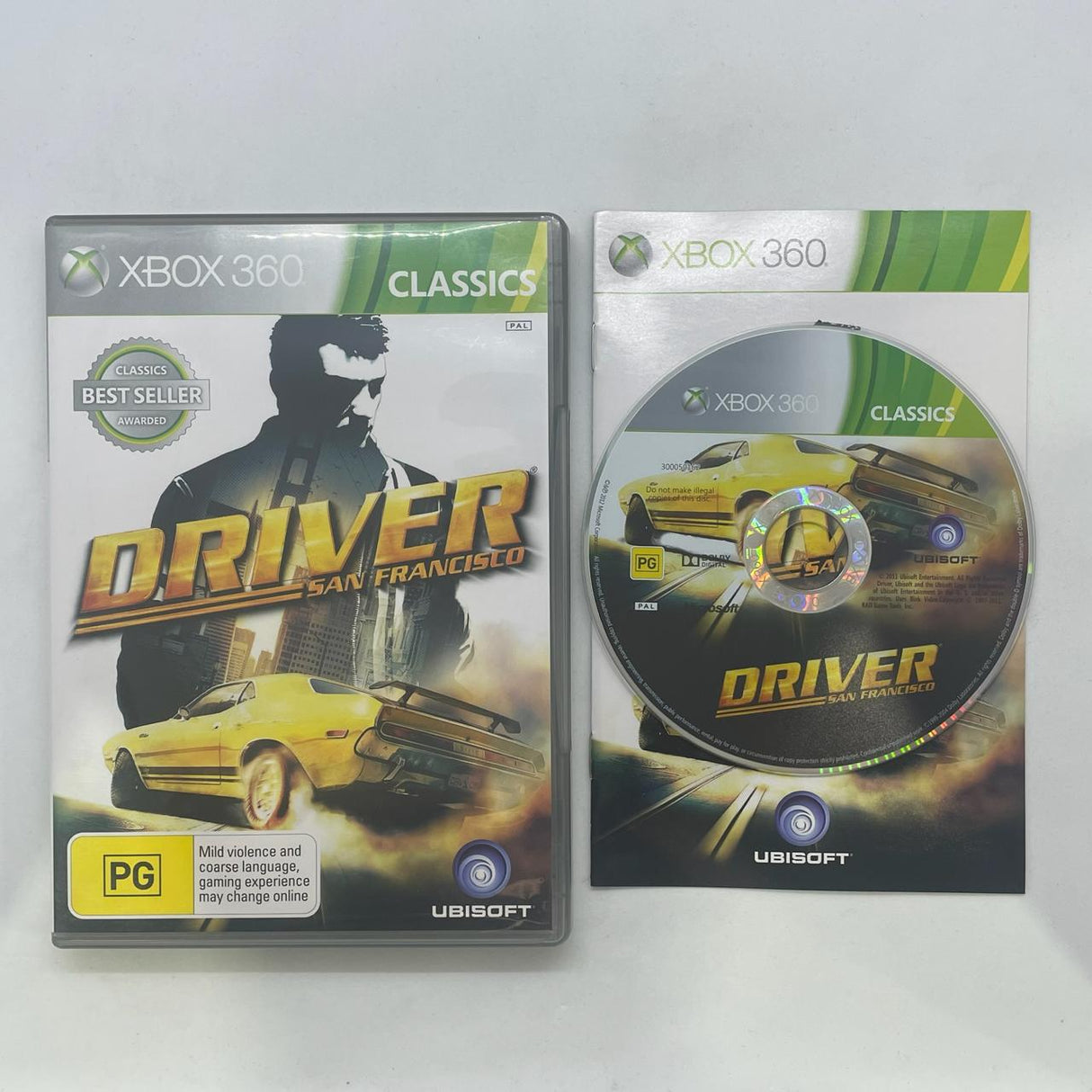 Driver San Francisco Xbox 360 Game + Manual PAL