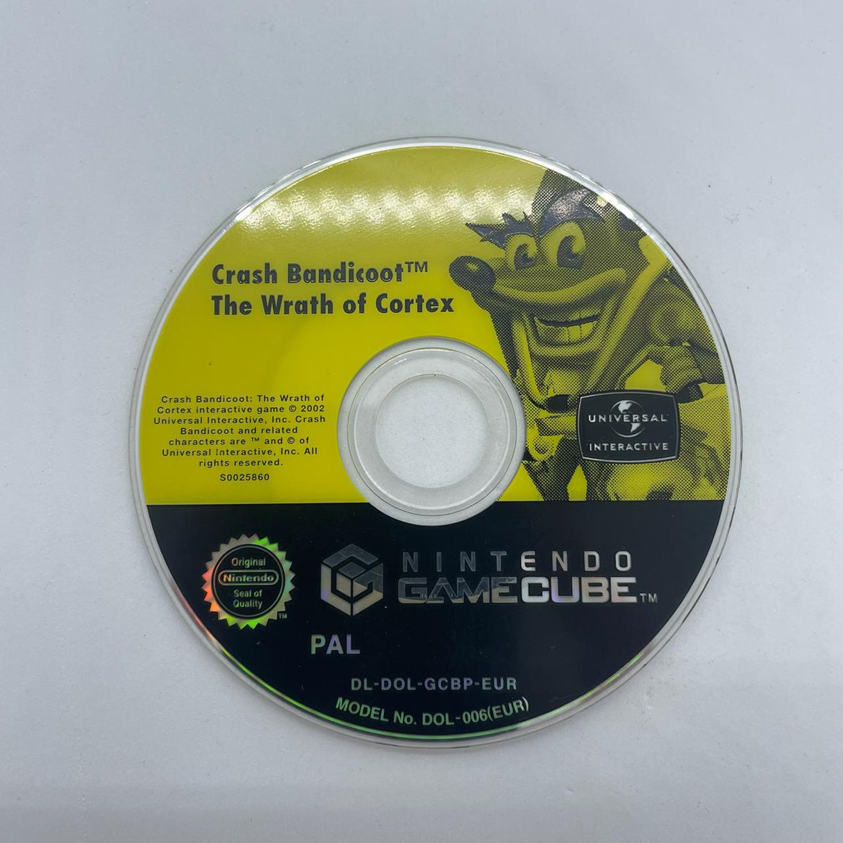 Crash Bandicoot The Wrath Of Cortex Nintendo Gamecube Disc PAL