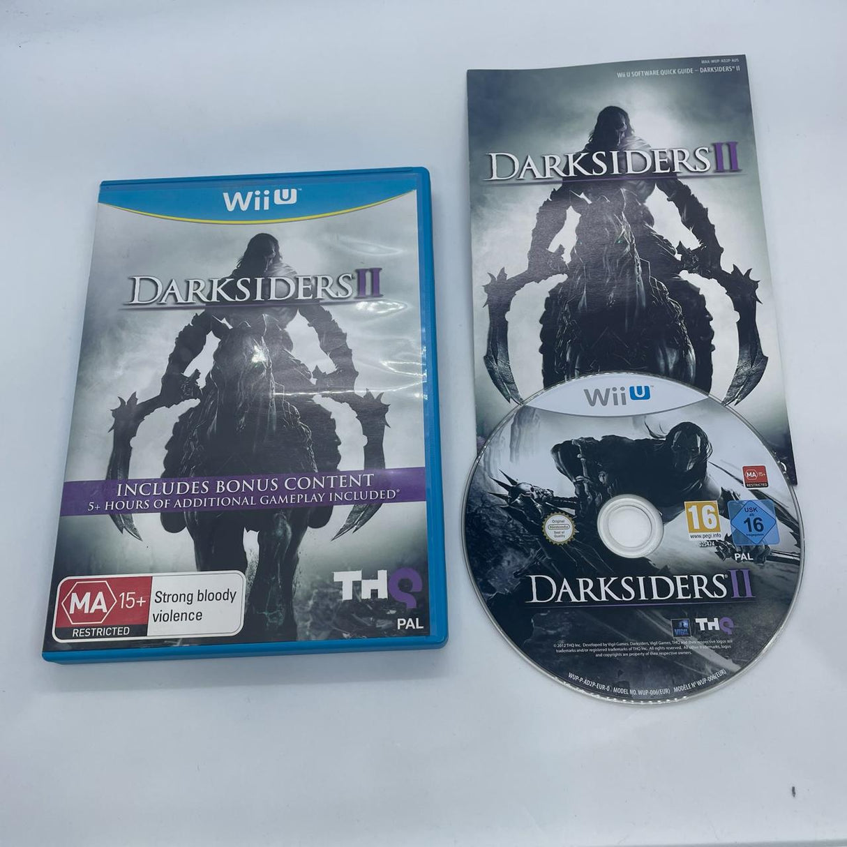 Dark Siders II Nintendo Wii U Game + Manual PAL