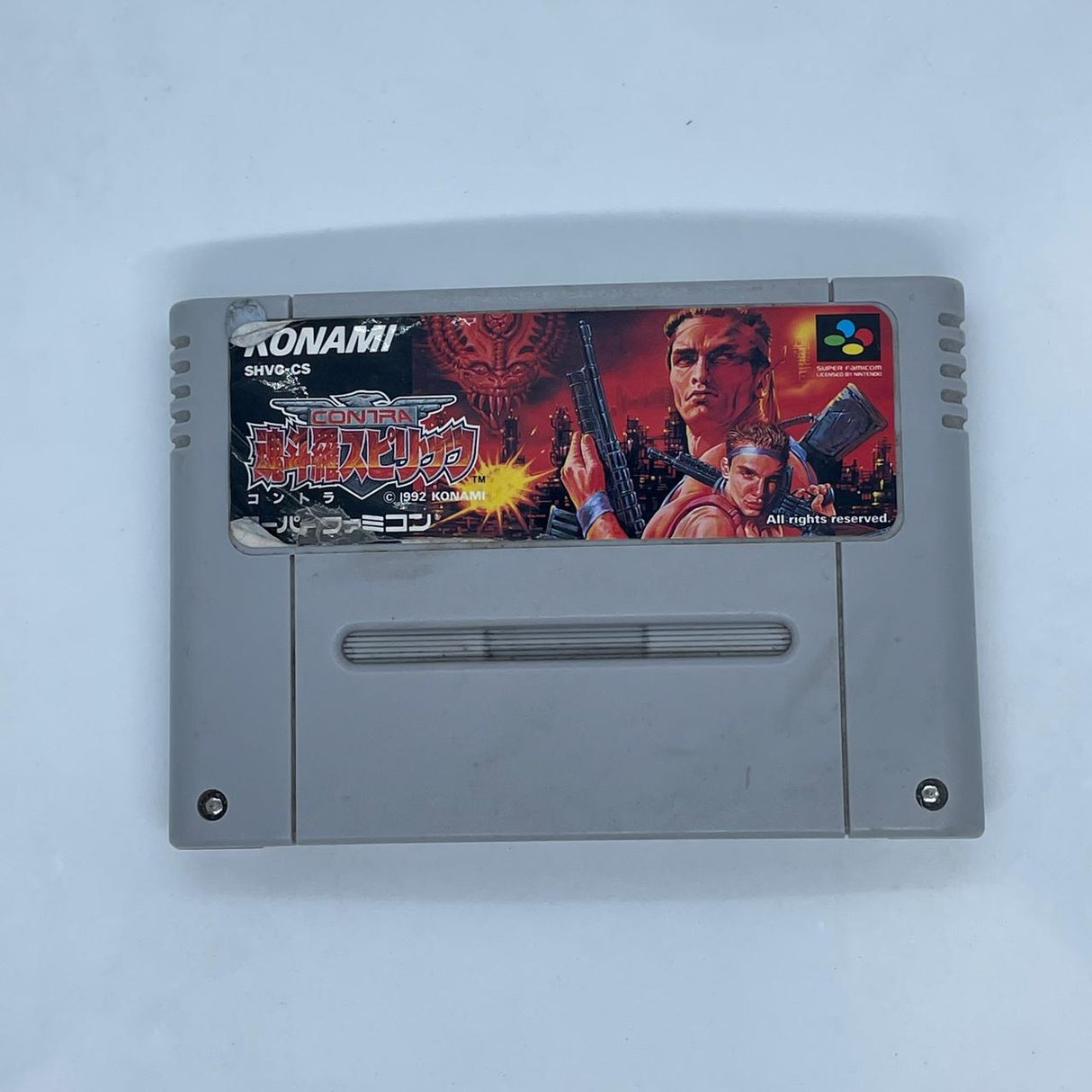 Contra Spirits Nintendo Super Famicom SNES Game Cartridge NTSC-J