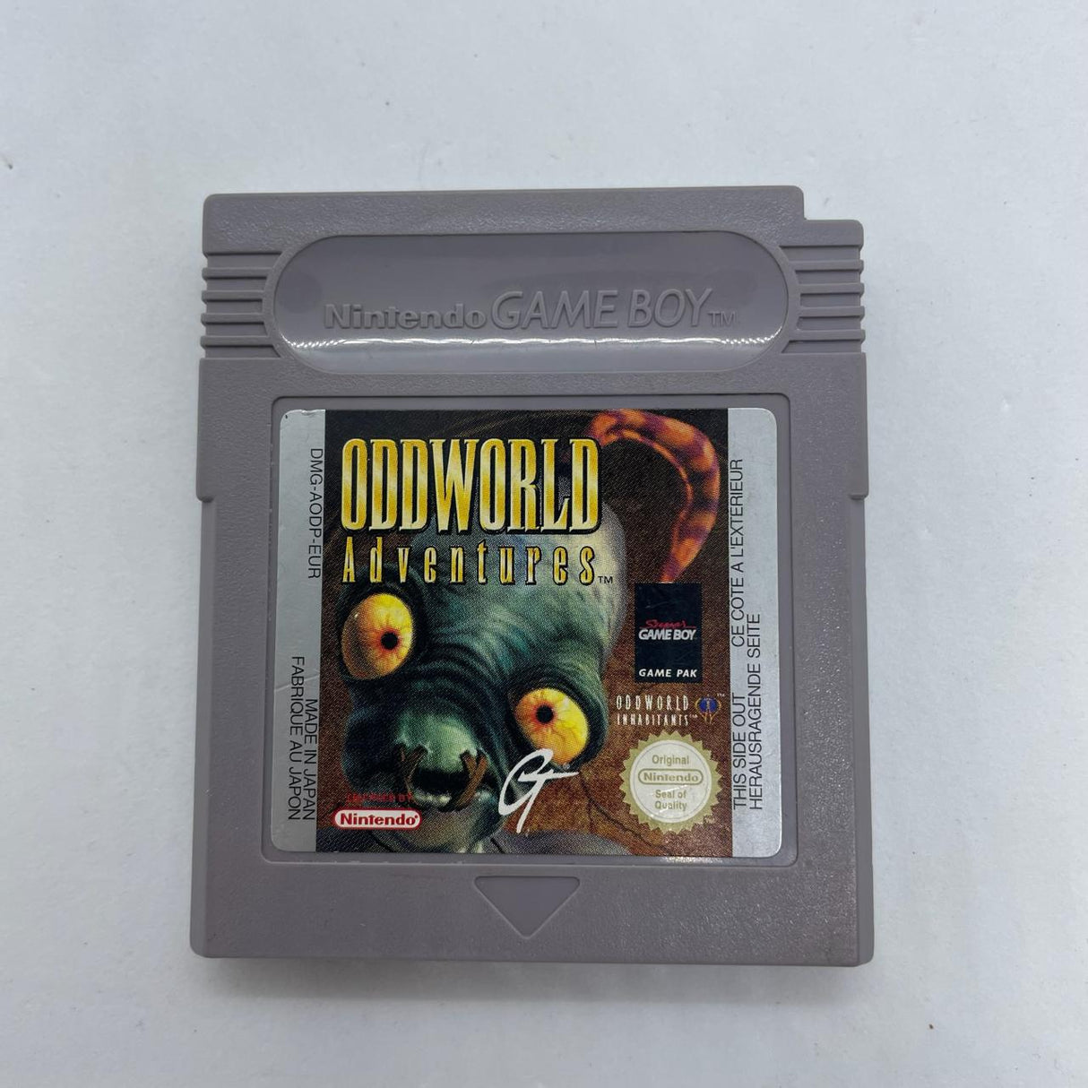 Odd World Adventures  Nintendo Gameboy Original Game Cartridge