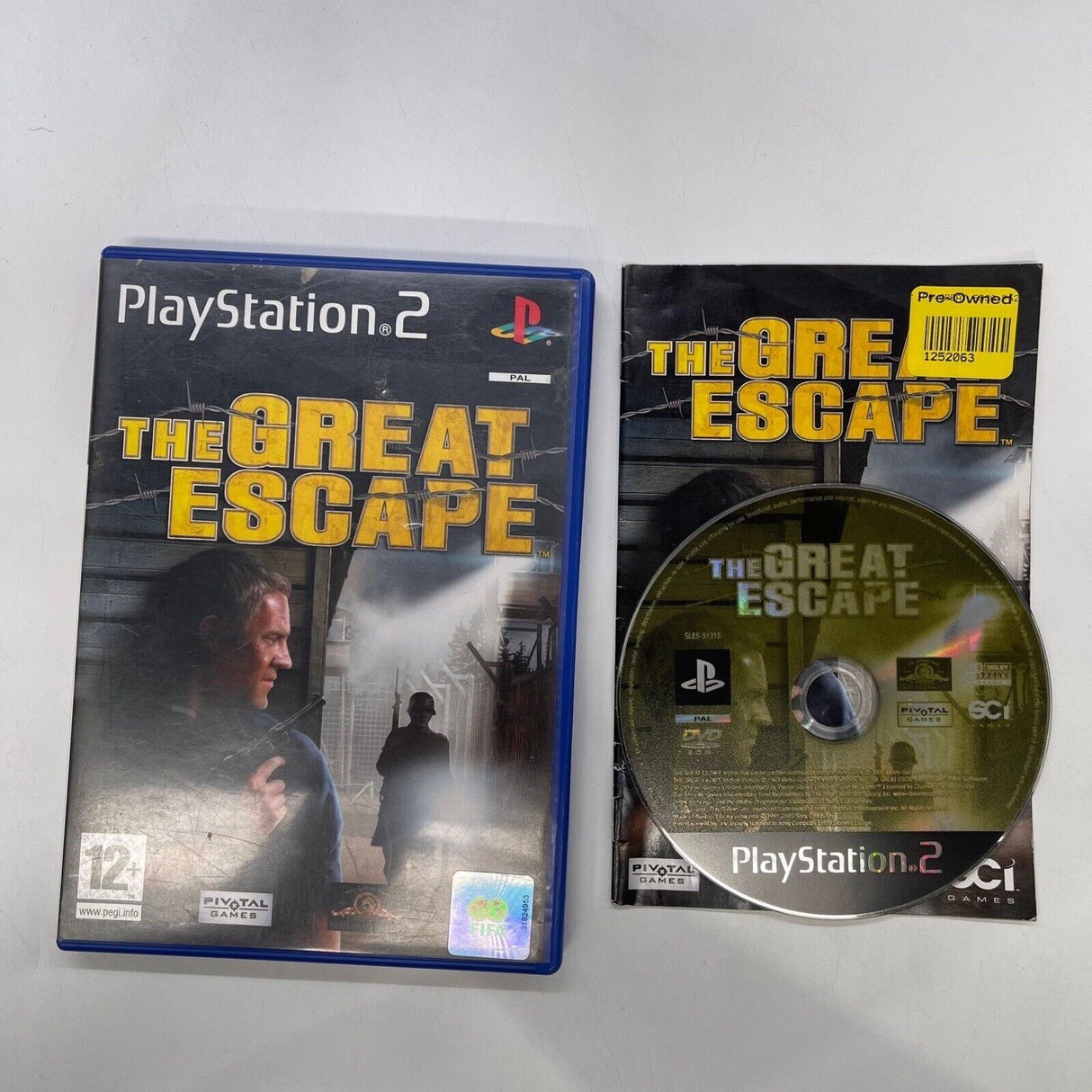 The Great Escape PS2 Playstation 2 Game + Manual PAL