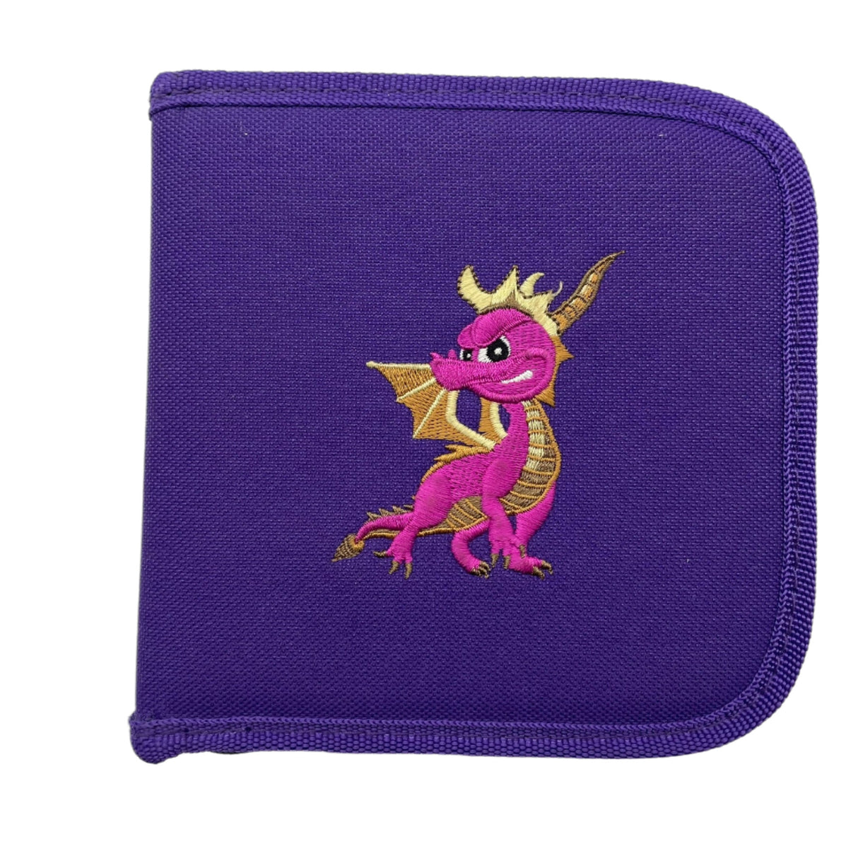 Spyro the Dragon CD DVD Blu-ray Disc Purple Case Holder Wallet Travel for PS1