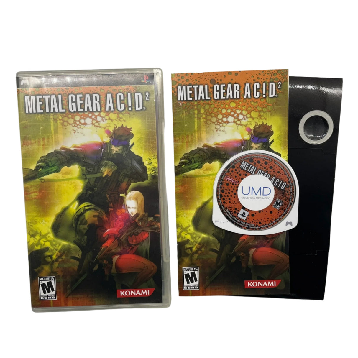 Metal Gear Acid 2 PlayStation Portable PSP Game + Manual