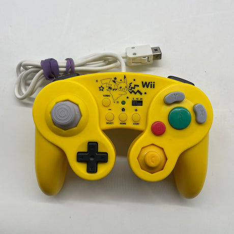 HORI Nintendo Wii U GameCube Controller Battle Pad Pokemon Pikachu Yellow Boxed