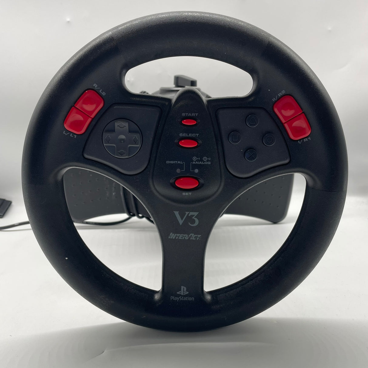 V3 Racing Wheel PlayStation 1 PS1 with Pedals Boxed Complete InterAct