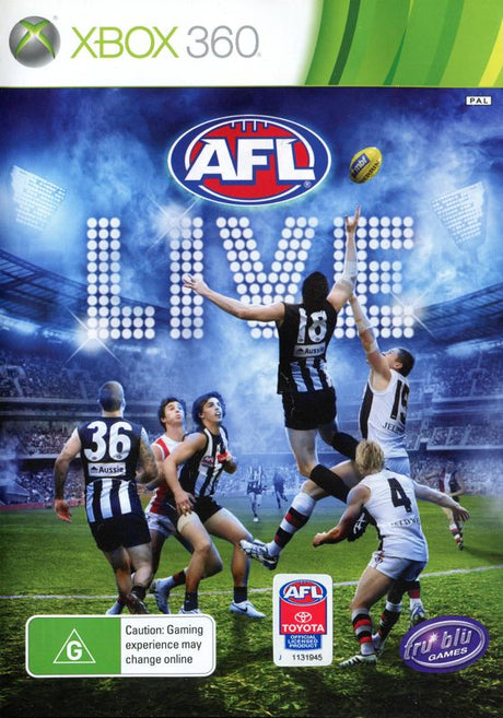 AFL Live Xbox 360 Game PAL Microsoft Xbox 360 Game