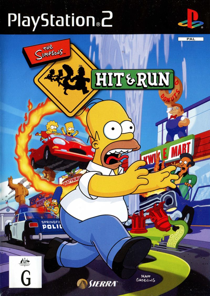 The Simpsons: Hit & Run Playstation 2 PS2 Game PAL Sony Playstation 2 Game