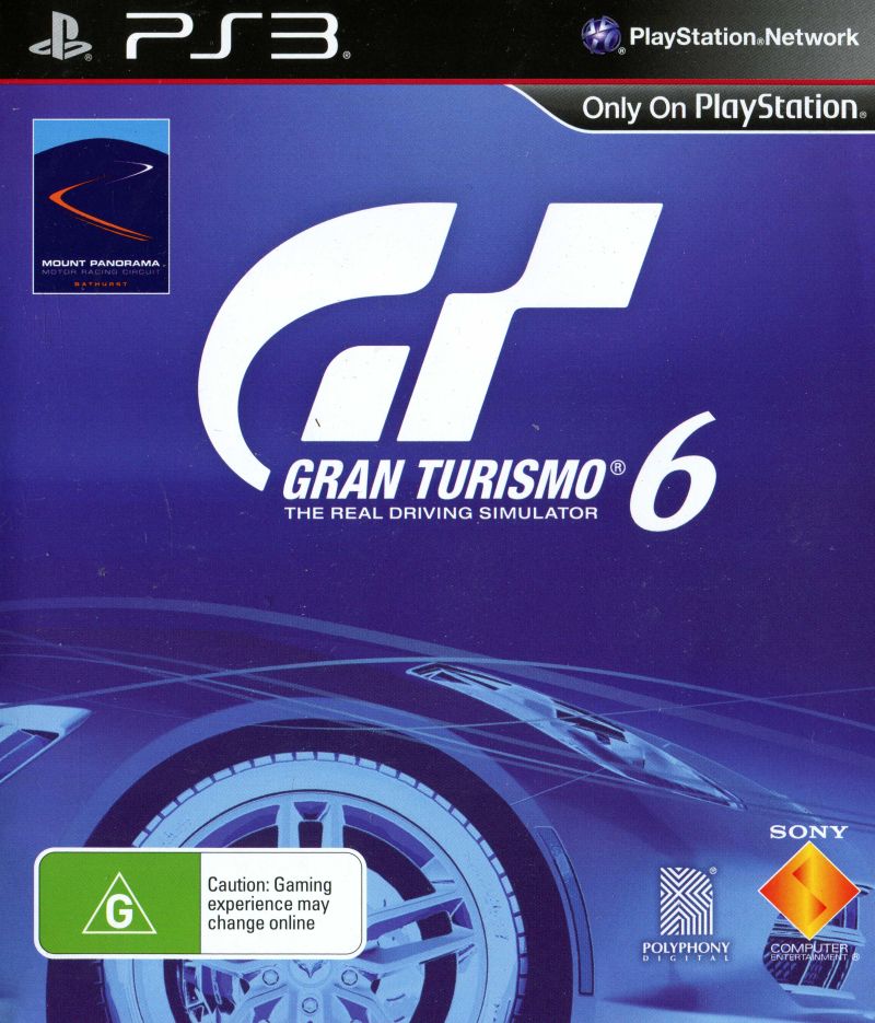 Gran Turismo 6 Playstation 3 PS3 Game PAL Sony Playstation 3 Game