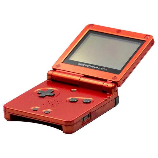 Nintendo Gameboy Advance Sp Flame Red Console + Charger