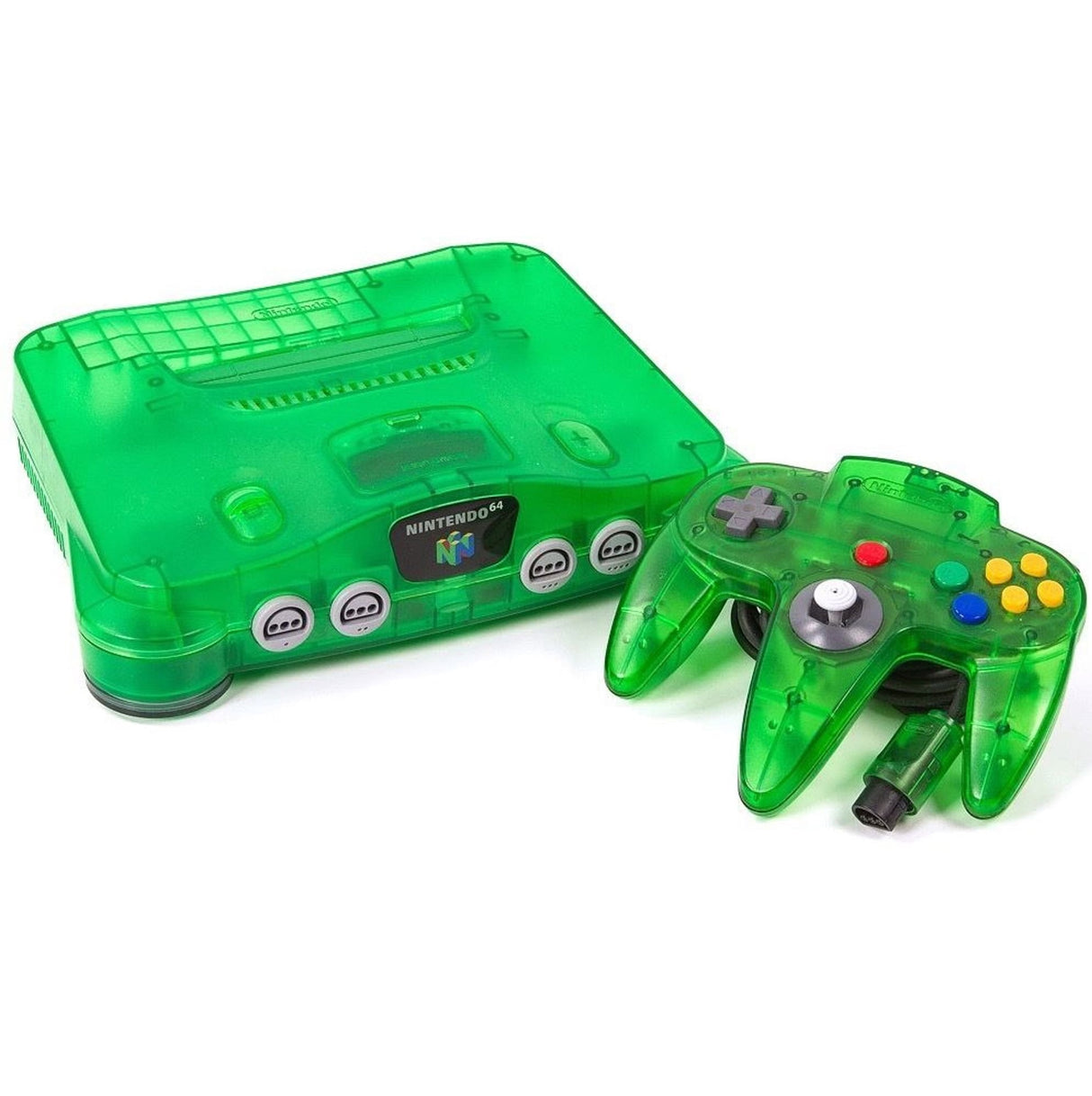 Nintendo 64 (N64) Funtastic Jungle Green Complete Console + HDMI Convertor (PAL)