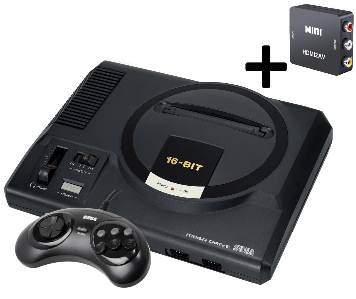 Sega Mega Drive 1 Console (PAL) + HDMI Convertor