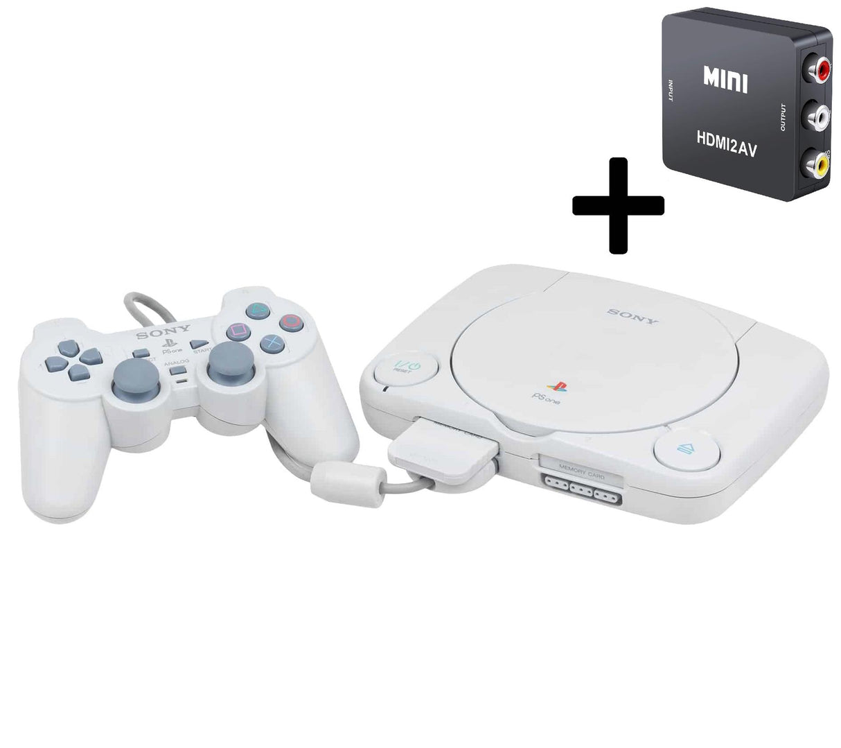 Sony PlayStation One (PSOne) Original Complete Console + HDMI Convertor