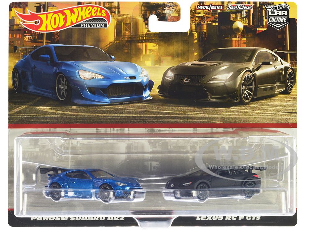 Hot Wheels Car Culture Premium 2 Pack Pandem Subaru BRZ Lexus RCF GT3 HBL96