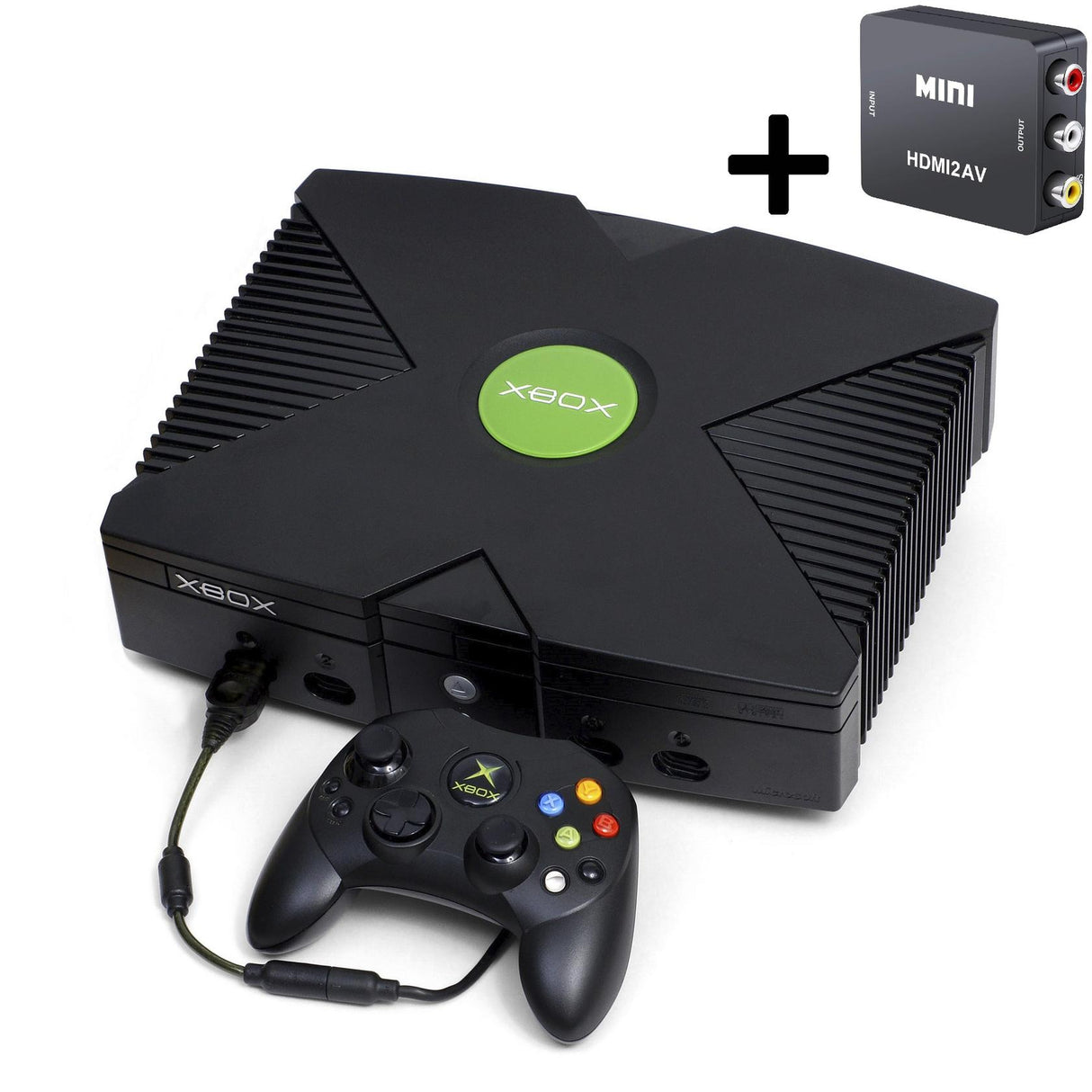 Microsoft Xbox Original Complete Console + HDMI Convertor