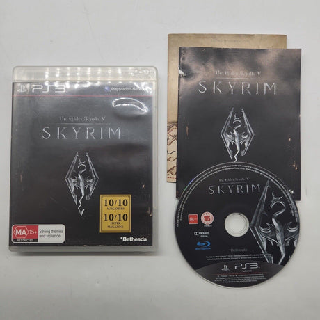 The Elder Scrolls V Skyrim PS3 Playstation 3 Game + Manual - Trippy Trades 