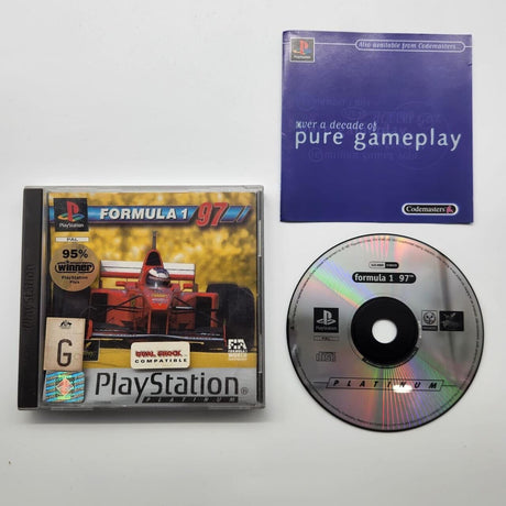 Formula 1 97 PS1 Playstation 1 Game + Manual PAL 25F4 - Trippy Trades 