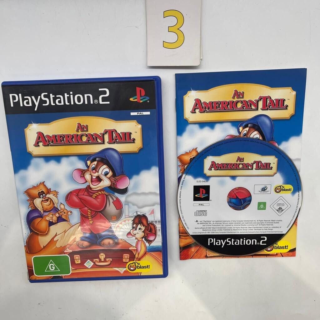 An American Tail PS2 Playstation 2 Game + Manual PAL - Trippy Trades 