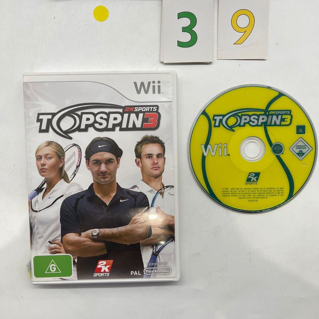 Top spin 3 III Nintendo Wii Game PAL - Trippy Trades 