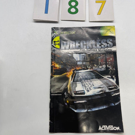 Wreckless The Yakuza Missions Xbox Original Game + Manual PAL - Trippy Trades 