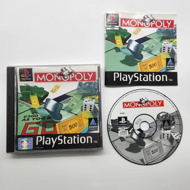 Monopoly PS1 Playstation 1 Game + Manual PAL 25F4 - Trippy Trades 