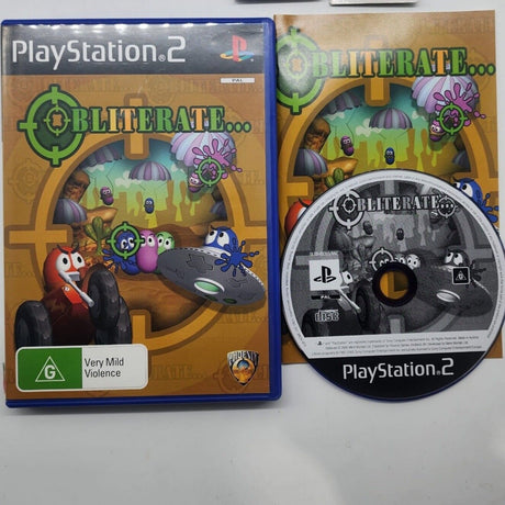 Obliterate PS2 PlayStation 2 Game + Manual PAL r86 - Trippy Trades 