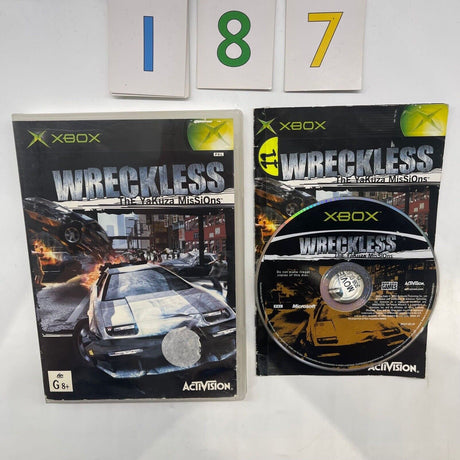 Wreckless The Yakuza Missions Xbox Original Game + Manual PAL - Trippy Trades 