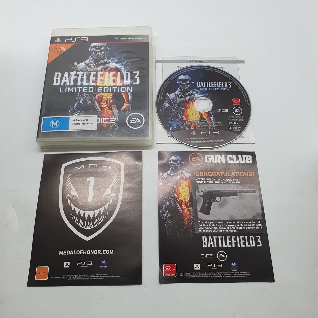 Battlefield 3 III Limited Edition PS3 Playstation 3 Game + Manual 28j4 - Trippy Trades 